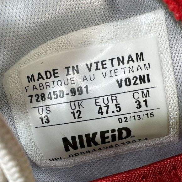 Nike ID Roshe Run Men’s 13 Red White Blue Pendleton Wool One Of A Kind V02NI main image 12